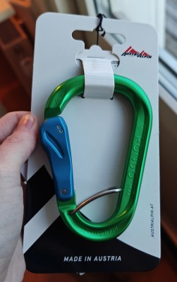 Bild 1 av Linnea till AustriAlpin - HMS Rondo Alu Slide-Autolock Selfie - HMS-karbiner